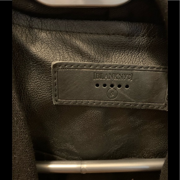 On To The Next faux leather drape front jacket - Picture 4 of 5